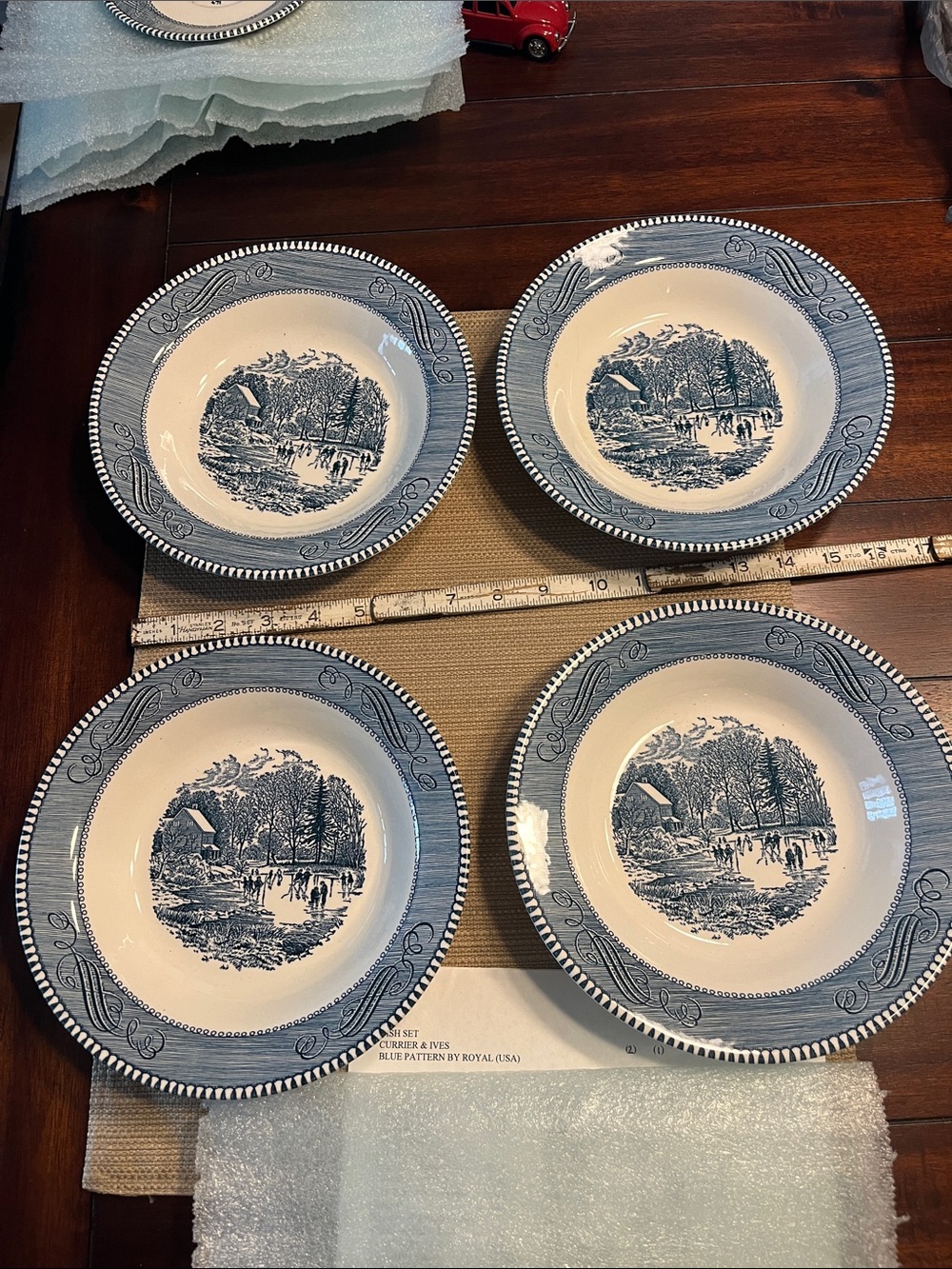 1960’s vintage currier & over American Ceramic Soup Bowl Set of 4 made in USA
